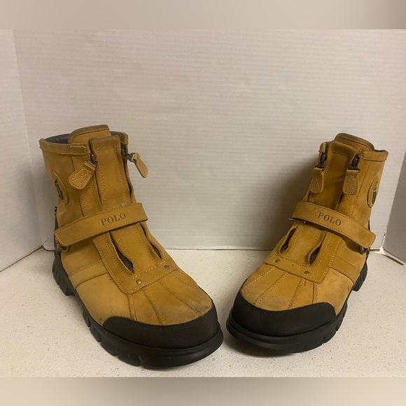 Polo by Ralph Lauren Men’s Tan Conquest Zip Up Boot  13D main image 4